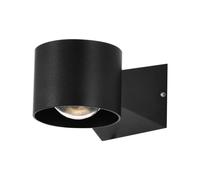1 pz 6W LED Wall Light 4000K Black Body IP65