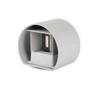 1 pz 6W Wall Lamp with Bridglux Chip Grey Body Round 3000K