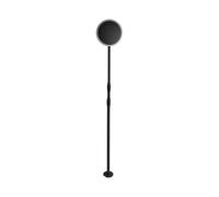 1 pz 8W LED Solar Garden Light with White + Black Body 4000K
