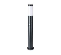 1 pz E27 Bollard Lamp 80cm with PIR Sensor Stainless Steel Grey IP44