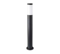 1 pz E27 Bollard Lamp 80cm with Stainless Steel Body Black IP44