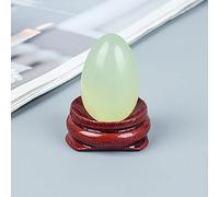 1 pz Jade Egg Undrilled Naturale Xiuyan Giada Yoni palla 30x20 MM Cristallo minerale guarigione Pietra per le donne Esercizio di Kegel Reiki