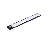 1 pz Lampada LED da armadio ricaricabile USB 2W Sensore PIR Colore Nero 40cm 400