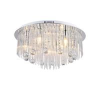 1 pz LED Designer Ceilign Crystal Light Clear Body D600 E14