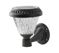 1 pz LED Sollar Wall Light with RF Control 3In1 IP44 Black Body