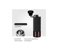 (1 pz) Macinacaffè manuale CNC en acciaio inossidabile professionale con doppio cuscinetto regolabile