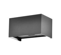 1 pz Rectangular LED Wall Lamp 24W 110LM/W with Double Adjustable Light Beam Gra
