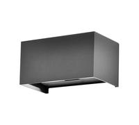 1 pz Rectangular LED Wall Lamp 24W 110LM/W with Double Adjustable Light Beam Gra