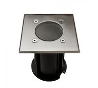 1 pz Under Ground Fitting Steel Body GU10 Black Square IP65