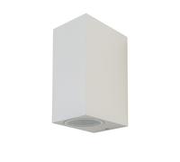 1 pz Wall Sleek Wall Fitting Square White Body 2Way IP44