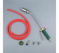 1 quemador de gas natural licuado de alta temperatura para el hogar, pistola de fuego, soplete de pelo de cerdo, cabeza impermeable, juego de antorcha de soldadura para barbacoa (63, interruptor único