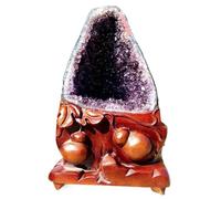 1 racimo de cristal de amatista brasileña de 6-8 kg, piedra preciosa de cueva, decoración, regalo