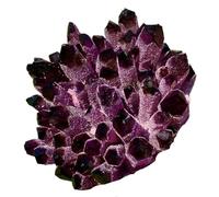 1 racimo de cristal de cuarzo fantasma violeta de 550-600 g