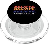 1 Ravencoin = 100$ - RVN Believe in Ravencoin Success PopSockets PopGrip para MagSafe