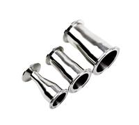1 reductor O/D 19/25/32/38/45/51/63/76/89/102 mm, casquillo de acero inoxidable SS304 de 50,5-119 mm para montaje de tubería de concentic (25 x 19 a 50,5 x 50,5)