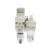 1 regulador de filtro de combinación de aire + lubricador AC AC-A AC20 AC30 AC40 AC20A-02-A AC20A-02G-A AC30A-03G-A AC40A-04-A AC20A-02CG-A(AC20A-02-A)