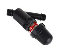 1: Regulador de presión de riego por goteo y filtro, válvula reductora de 25 PSI con conector de manguera de 3/4 pulgadas y prevención de reflujo para riego de jardín