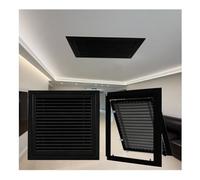 1 rejilla de aire de retorno (tamaño de apertura del conducto), cubierta de ventilación de retorno de aire CA, cara/puerta desmontable for pared lateral techo(Black HxW,12x22in)