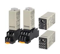 1 relé de retardo de tiempo H3Y-2 H3Y-4, perilla de ajuste, control de temporizador, temporizador de retardo de encendido, relé de retardo de encendido, 8 pines(H3Y-2,DC 12V,5 seconds)