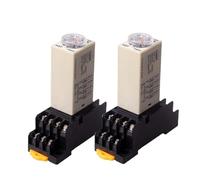 1 relé temporizador de retardo de encendido H3Y-4 CA 110 V 220 V, interruptor de 1 s, 5 s, 10 s, 30 s, 60 s, 5 m, 10 m, 30 m, 60 m, perilla giratoria de retardo(0-1second AC110V)