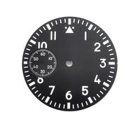 1 Reloj de 37 mm con Esfera Negra, Azul, Verde y Blanca, Cuatro Colores, Movimiento ETA6497 ST3600.(Black)