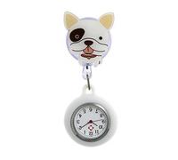 (1) Reloj de enfermera de solapa colgante con diseño de clip de broche de silicona para control rápido