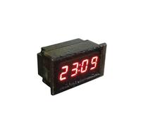 1 reloj despertador eléctrico LED YB28T-W resistente al agua con termómetro digital, fecha, año, mes, día, hora, minuto y segundo.(Red)