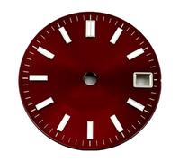 1 Reloj NH35 de 29 mm con Esfera y Ventana de Fecha a Las 3 en Punto, Movimiento automático Luminoso Verde.(Red)