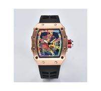 (1) Reloj unisex de cuarzo automático AAA con función Smiley Trend de 3 pines de lujo superior Richard