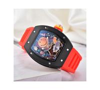 (1) Reloj unisex de cuarzo automático Top Deluxe Deluxe RM Ceramic Smile Trend con 3 pines y función