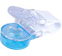 1 removedor de píldoras portátil azul, dispensador de medicamentos, tabletas, blíster, herramienta de asistencia, organizador para personas mayores, discapacitados, caja organizadora de píldoras para