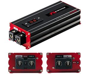 1 RENEGADE RX1800 Power Cap Capacitor 18 faradios para Sistemas de hasta 18000 vatios rms 1 2 3 4 5 10 para Coche Condensador spl Negro, 1 Pieza