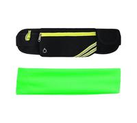 1 riñonera deportiva, 1 coletero impermeable, riñonera reflectante ajustable, riñonera para fitness, riñonera para correr, riñonera para correr, ideal para senderismo y viajes al aire libre, Negro ,