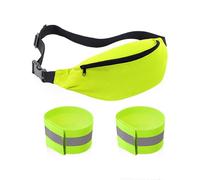 1 Riñonera Deportiva Y 2 Muñequeras, Riñonera De Moda, Riñonera De Gran Capacidad, Riñonera Ajustable, Adecuada para Correr, Viajar Y Andar En Bicicleta