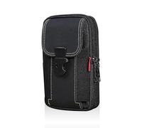 1 riñonera para hombre, bolso de cintura compacta, multifunción, para hombre, mini riñonera para teléfono móvil, riñonera de camping, Negro , talla única, Sencillo