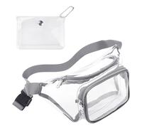 1 riñonera Transparente y 1 Monedero Transparente, riñonera para Deportes al Aire Libre, Bolsa de Viaje, Monedero portátil, Bolsa de Almacenamiento de Moda, Accesorio de Uso