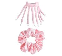 1 Rizador Para Dormir, 1 Cinta Para El Cabello Satinada, Rizador De Noche, Rizador Sin Calor, Recortador De Puntas Abiertas, Rizador Sin Plancha, Plancha Para El Cabello Flexible