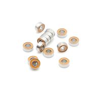 1 rodamiento de bolas de cerámica híbrido de acero inoxidable ABEC7 de 3 x 6 x 2,5 mm, sin grasa y de giro rápido.(1P 7x13x4)