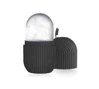 1 rodillo de hielo, cara de hielo, bandeja de hielo facial con brazo de hielo, tratamiento facial, masajeador facial, cuidado del contorno de hielo, reduce la hinchazón (negro)