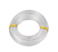 1 Roll Multi-colors Aluminum Wire Jewelry Findings for Jewelry Making DIY Necklace Bracelet 0.8mm 1mm 1.5mm 2mm 3mm 4mm 5mm 6mm(Silver,2mm 55m)