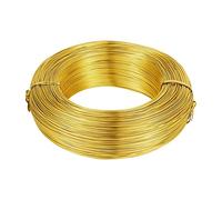 1 Roll Multi-colors Aluminum Wire Jewelry Findings for Jewelry Making DIY Necklace Bracelet 0.8mm 1mm 1.5mm 2mm 3mm 4mm 5mm 6mm(Gold,3.5mm 20m)
