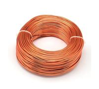 1 Roll Multi-colors Aluminum Wire Jewelry Findings for Jewelry Making DIY Necklace Bracelet 0.8mm 1mm 1.5mm 2mm 3mm 4mm 5mm 6mm(OrangeRed,2.5mm 35m)