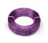 1 Roll Multi-colors Aluminum Wire Jewelry Findings for Making DIY Necklace Bracelet 0.8mm 1mm .5mm 2mm 3mm 4mm 6mm(DarkViolet,6mm 7m)