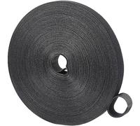 1 Rollo 10mm x 10m Bridas para Cables,Bridas Cables,Bridas Reutilizables,Bridas Negras Nylon,Sujetacables Reutilizables,para Organizador de Cables,Recoger Cables,Negro