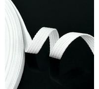 1 rollo = 45 m 10 mm de nailon de color de polipropileno de 0,8 mm de ancho, para coser, mochila, bolsa, cinturón, cinta trenzada, prendas de vestir, cintas tejidas a mano