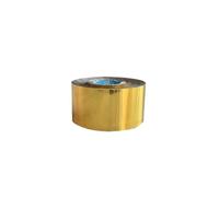 1 rollo de 3cm x 120M, Estampación en caliente, transferencia calor, servilleta laminada, dorado, tarjeta PVC relieve para estampado en caliente(Gold)