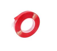 1 rollo de adhesivo acrílico fuerte de 0,2/1mm, película roja PET, cinta transparente de doble cara, sin rastro for teléfono, tableta, pantalla LCD de vidrio(0.2x5mm)