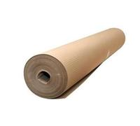 1 rollo de cartón ondulado de 1 x 45 metros, color habana, protección de suelos, pintura, suelos, trabajos de renovación, fabricado en Italia