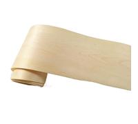 1 rollo de chapa de madera de arce Natural fina hecha a mano, chapa de madera sólida DIY, renovación de altavoz de piel exterior decorativa