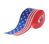 1 rollo de cinta del Día de la Independencia de la de Usa, guirnalda decorativa americana, cinta decorativa para el día de los recuerdos, de grosgrain patriótica, lazo para el
